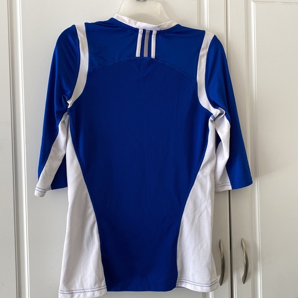 ADIDAS 3/4 SLEEVES IN BLUE AND WHITE LOGO - Picture 5 of 7